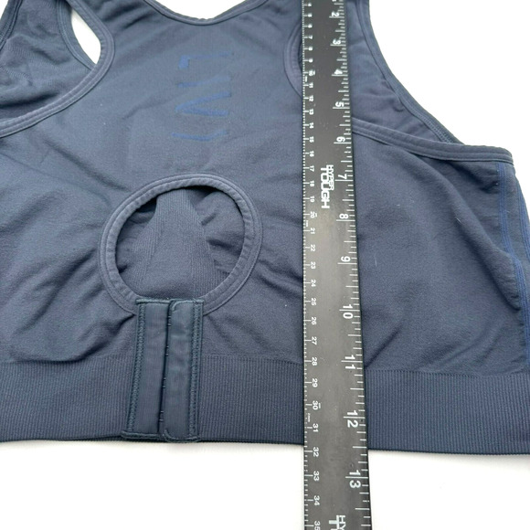 LANE BRYANT LIVI ACTIVE 22/24 Navy Wireless Medium-Impact Seamless Sports Bra - Picture 7 of 7